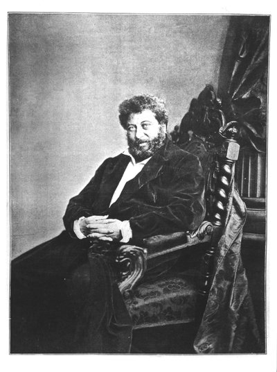 Retrato de Alexandre Dumas padre (1802-70) sentado, 1855 de French Photographer